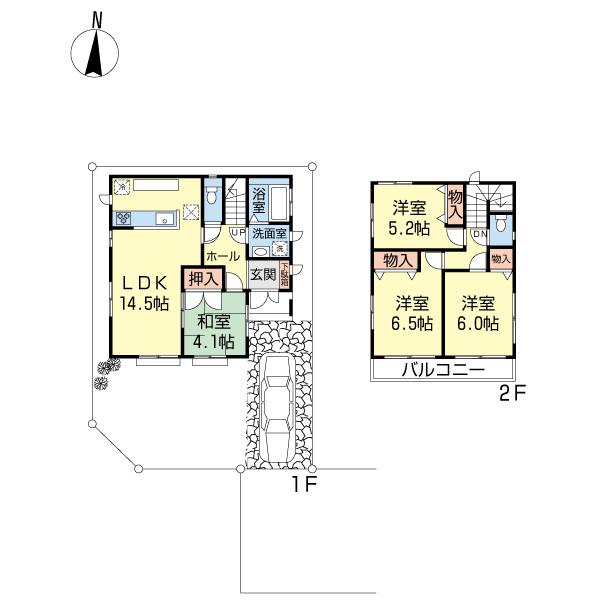 Floor plan. 45,800,000 yen, 4LDK, Land area 105.74 sq m , Building area 87.76 sq m floor plan