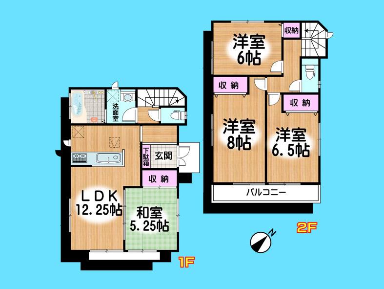 Floor plan. 31,200,000 yen, 4LDK, Land area 91.14 sq m , Building area 90.88 sq m  , Yes Car space ◆  Weekdays, It is possible your visit. Contact us, Free dial  [ 0120-40-4771 ]  Until. Nearby properties also will introduce Adachi. First, Please contact us