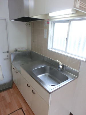 Kitchen. Two-burner gas stove installation Allowed