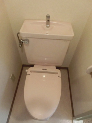 Toilet. With warm toilet