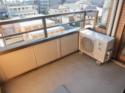 Balcony. Bright balcony