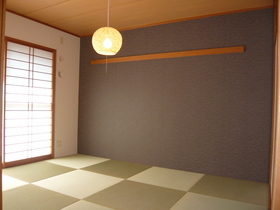 Living and room. Modern and finished in a fashionable Japanese-style room