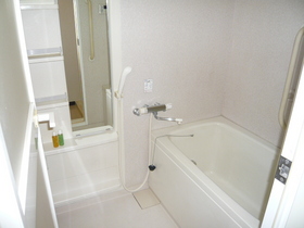 Bath. With reheating hot water supply