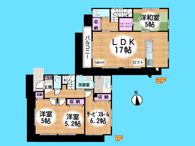 Floor plan. 29,800,000 yen, 4LDK, Land area 92.83 sq m , Building area 90.05 sq m  , Yes Car space ◆  Weekdays, It is possible your visit. Contact us, Free dial  [ 0120-40-4771 ]  Until. Nearby properties also will introduce Adachi. First, Please contact us