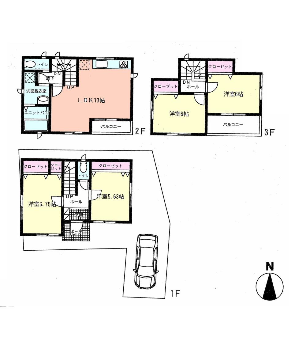 Floor plan. (4), Price 33,800,000 yen, 4LDK, Land area 67.06 sq m , Building area 93.56 sq m