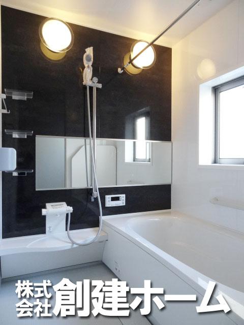 Bathroom. It is a bath with a bathroom dryer Even in winter the heat shock prevention