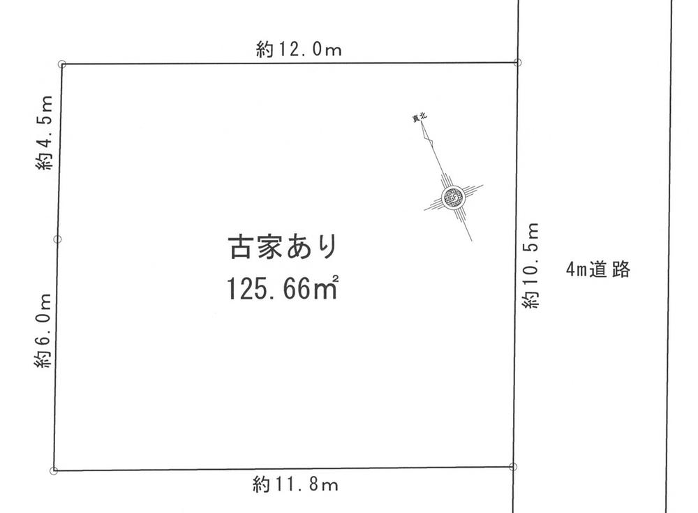 Compartment figure. Land price 8 million yen, Land area 125.66 sq m