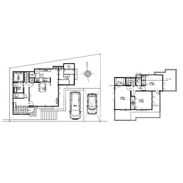 Floor plan. 36,800,000 yen, 4LDK, Land area 159.68 sq m , Building area 101.84 sq m