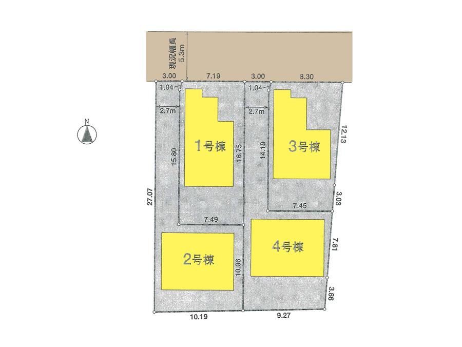The entire compartment Figure. 1 Building ・ Building 2 ・ Building 3 ・ 4 Building compartment view