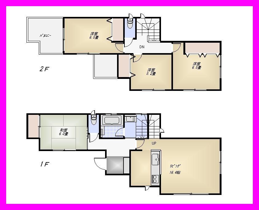 Floor plan. 42,800,000 yen, 4LDK, Land area 121.18 sq m , Building area 99.37 sq m