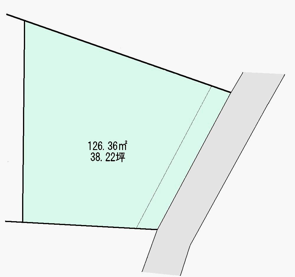 Compartment figure. Land price 17.8 million yen, Land area 126.36 sq m
