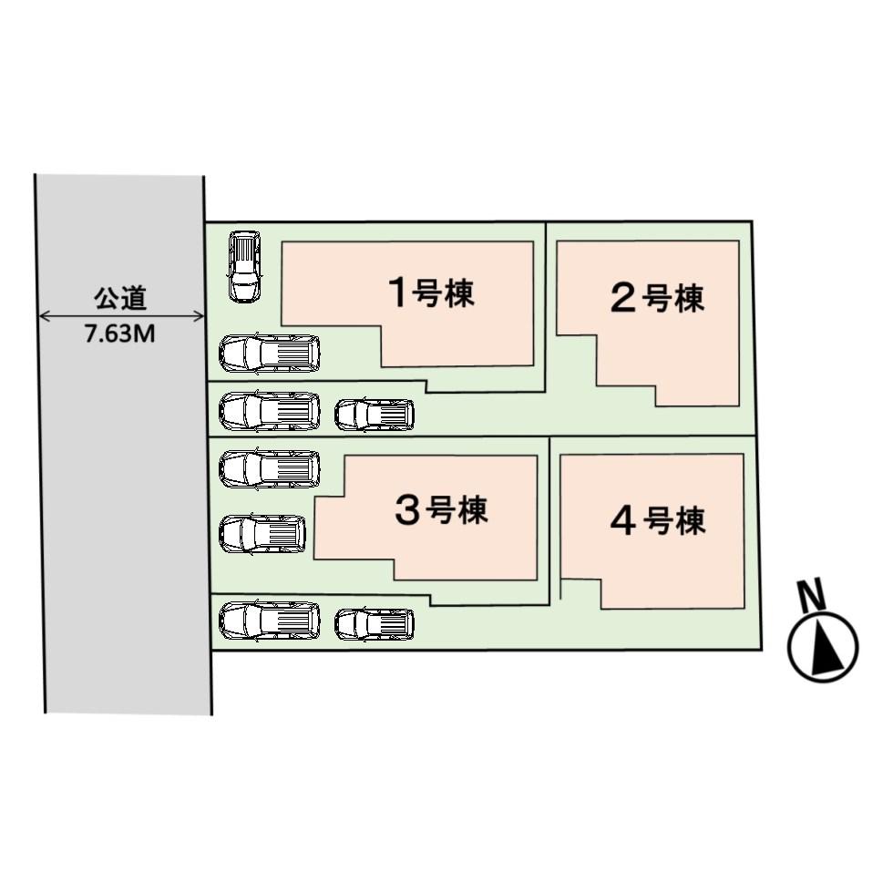 The entire compartment Figure. All building parking space two possible (depending on the model).