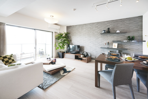 Living.  [LIVING DINING] Family individual becomes the leading role, The main stage of the dwelling.  ※ All the published photograph of the thing that was taken the model room D type below.