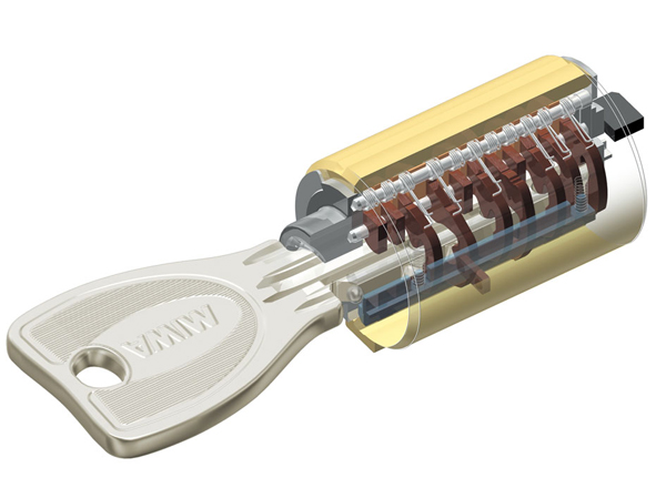 Security.  [Dimple key] Friendly security, Adopt a very difficult entrance key replication. Dimple type that does not matter the direction in which the plug. (Conceptual diagram)