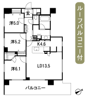 Floor: 3LDK + WIS + SC + roof balcony, the occupied area: 77.22 sq m, Price: TBD