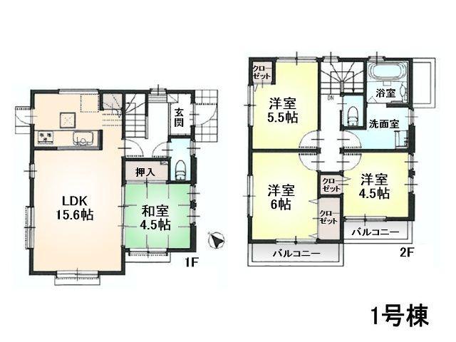 Floor plan. 35,800,000 yen, 4LDK, Land area 110.9 sq m , Building area 88.5 sq m