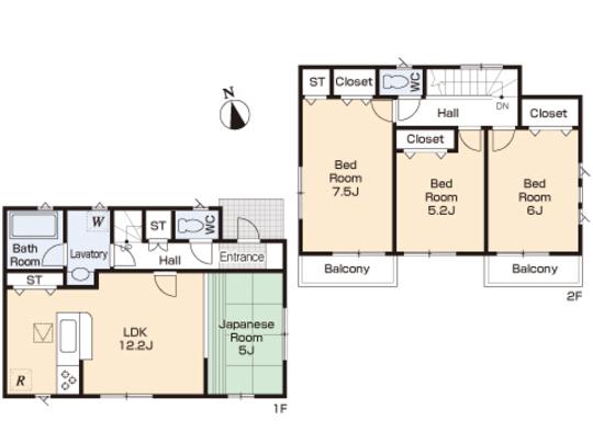 Floor plan. 33,800,000 yen, 4LDK, Land area 100.02 sq m , Building area 84.24 sq m floor plan