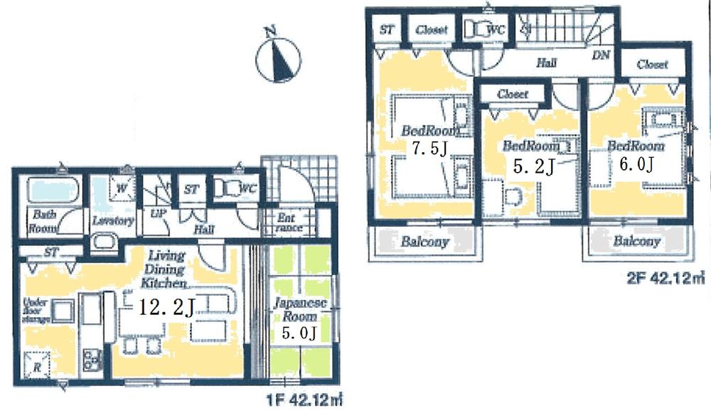 Floor plan. 33,800,000 yen, 4LDK, Land area 100.02 sq m , Building area 84.24 sq m