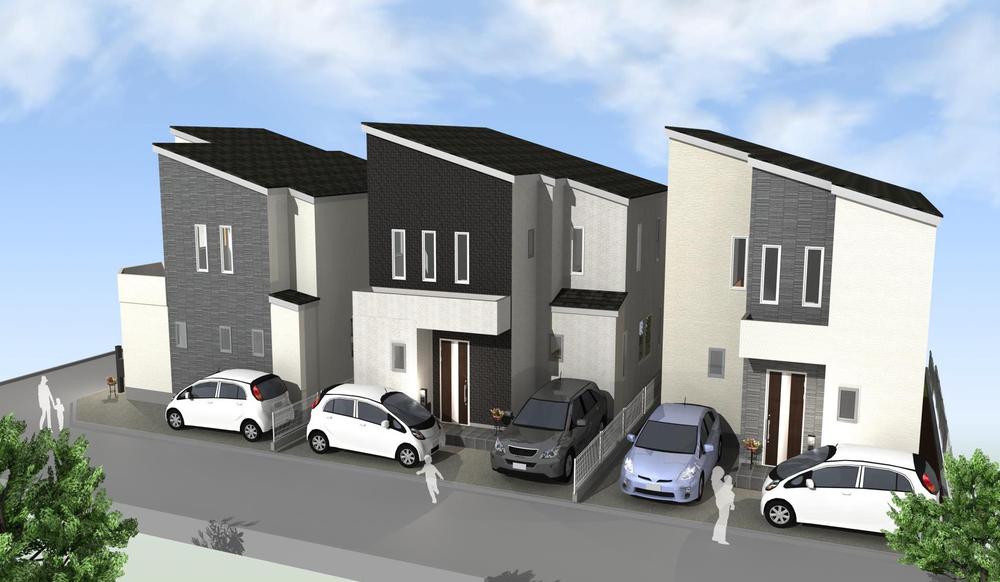 Building plan example (Perth ・ appearance). Building plan example (1 ~ No. 3 locations) Building price 13 million yen (tax included)  Building area of ​​approximately 92.56 sq m Attached to reference Perth has caused to draw on the basis of the drawings, Slightly different from the current state. 