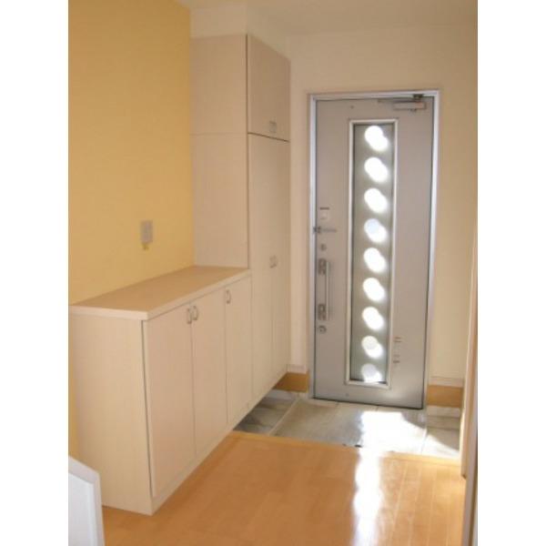 Building plan example (introspection photo). Example of construction Entrance reference photograph