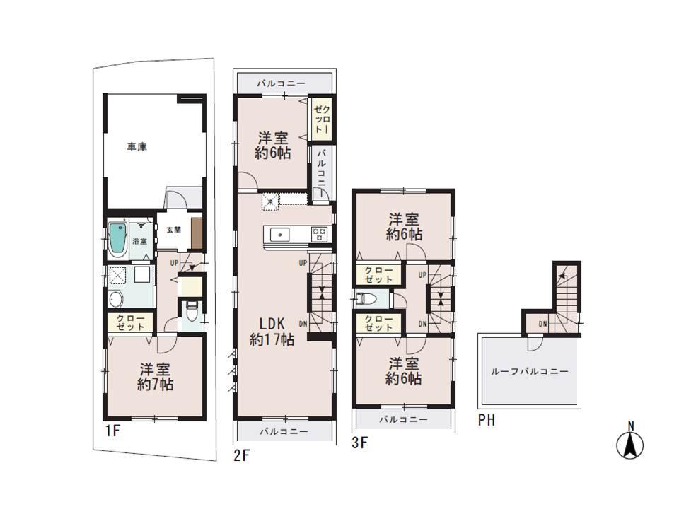 Floor plan. 46,800,000 yen, 4LDK, Land area 67.5 sq m , Building area 111.37 sq m