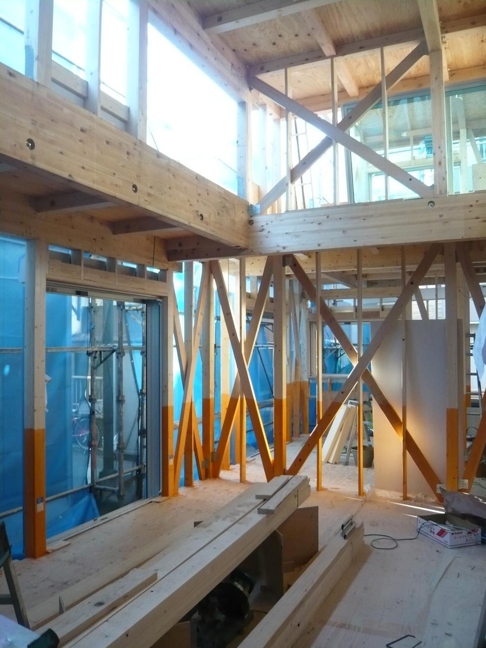 Living. Local (12 May 2013) shooting ceiling height of about 4.0m