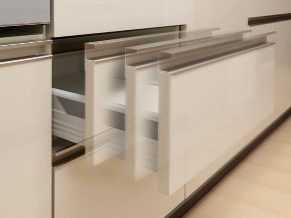 Kitchen. Slide storage (soft with closing function)
