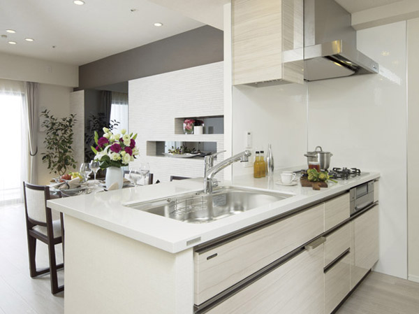 Kitchen. Kitchen beauty and functionality are compatible