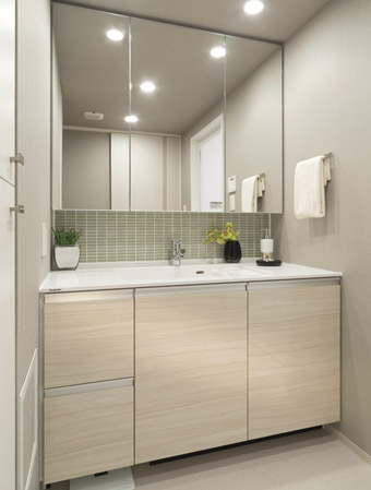 Bathing-wash room. Full of clean powder room