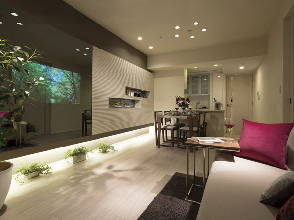 Living.  [living ・ dining]  ※ All models Room B type room photo of me (interior color "WHITE"). Some paid option (application deadline have) are included. (June 2013 shooting)