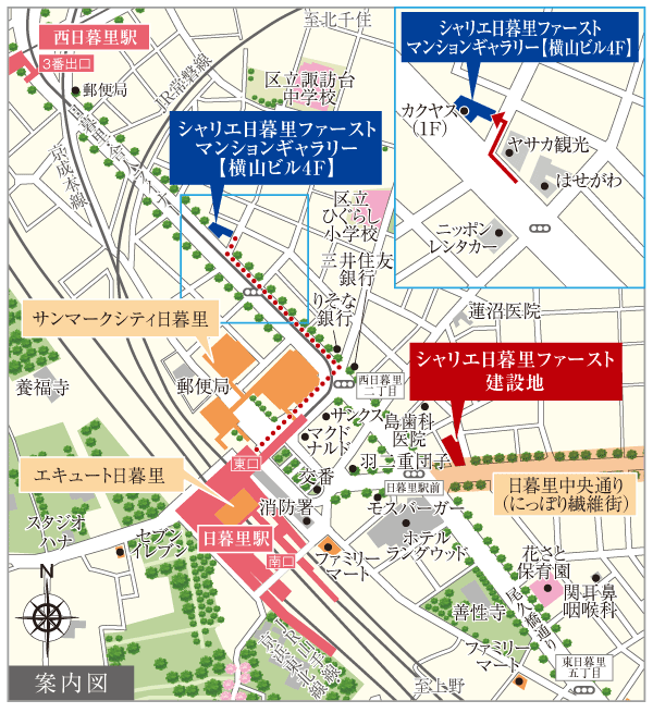 Surrounding environment. local ・ Mansion gallery guide map