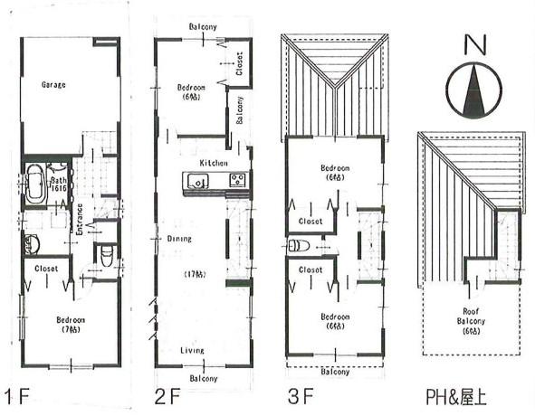 Floor plan. 46,800,000 yen, 4LDK, Land area 67.5 sq m , Building area 111.37 sq m