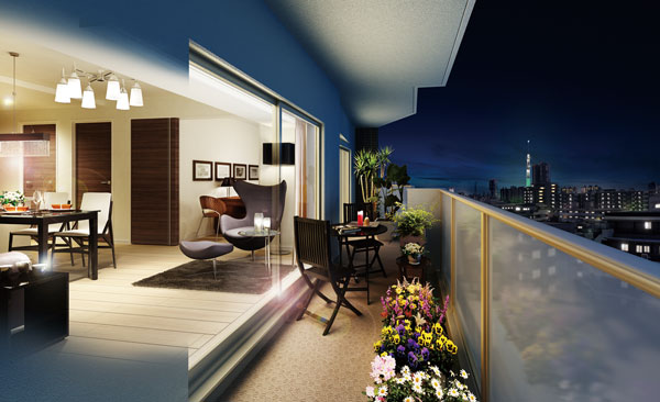 Room and equipment. 80B Type: 6th floor Rendering