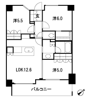 Floor: 3LDK + Wic, the occupied area: 63.39 sq m, Price: 36,600,000 yen, now on sale