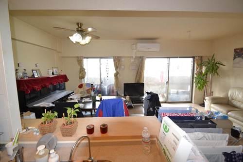 Kitchen. View of the LD from the kitchen