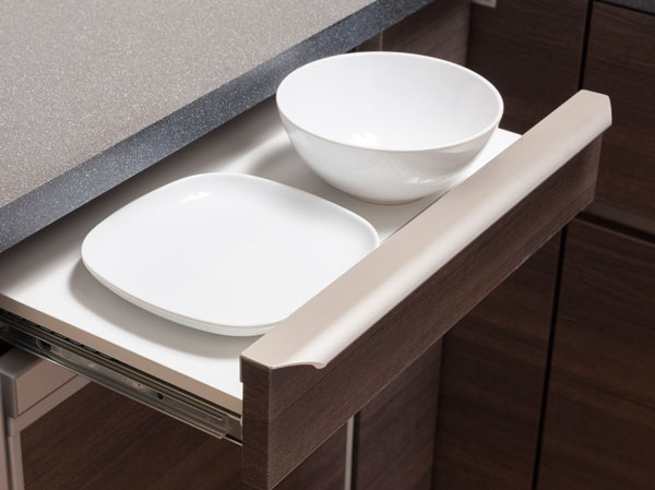 Kitchen.  [LIL counter] Convenient to withdraw Ready-To-Eat, etc. when needed.