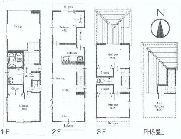 Floor plan. 46,800,000 yen, 4LDK, Land area 67.5 sq m , Building area 111.37 sq m