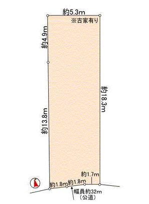 Compartment figure. Land area: 99.26 sq m