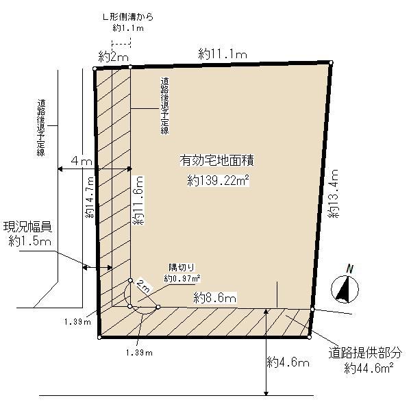 Compartment figure. Land price 65 million yen, Land area 162.46 sq m