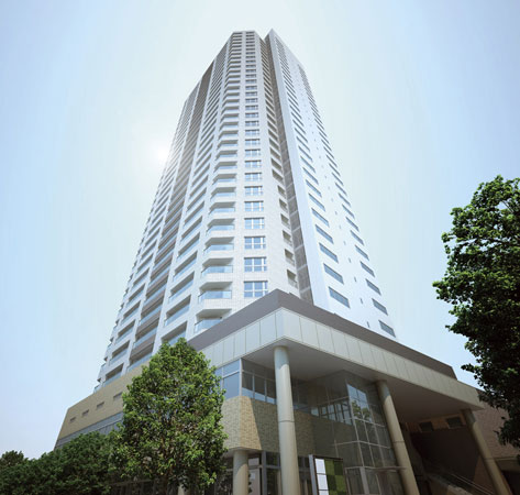 Shared facilities.  [Exterior CG]  ※ The following five points Rendering CG is, Which was drawn on the basis of the drawings of the design stage, shape ・ height ・ Color, etc. is slightly different from the actual. By administrative guidance, etc., It is when the plan is subject to change.