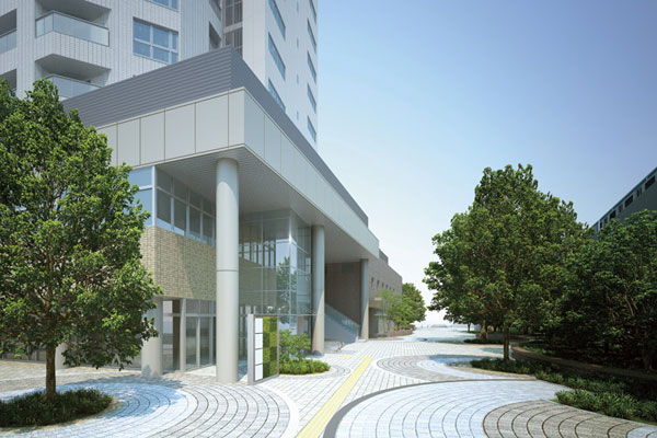 Shared facilities. Square (Station) Rendering CG