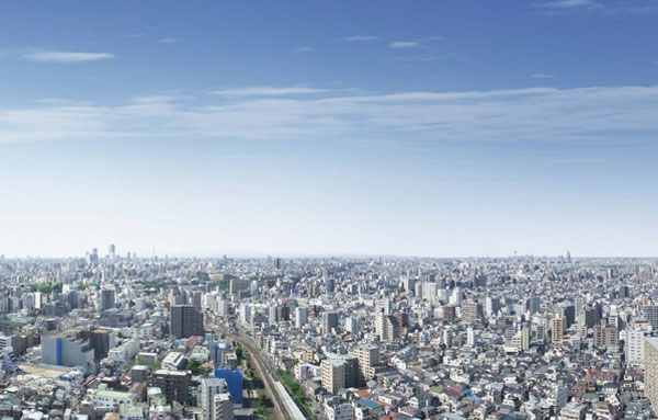  [Surrounding environment] View photos ※ In fact a somewhat different in that the local 34-floor equivalent to shooting from the (January 2012 shooting)