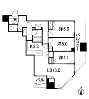 Floor: 3LDK, occupied area: 75.35 sq m, Price: 47,655,000 yen, now on sale