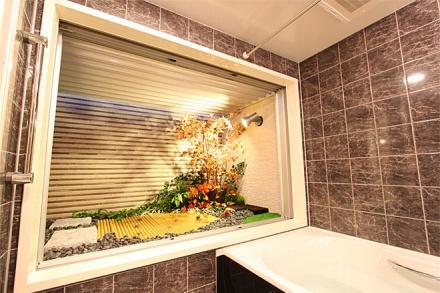 Same specifications photo (bathroom). Example of construction. Wide as about 1.25 square meters, Bathroom of the rich taste of while watching the garden