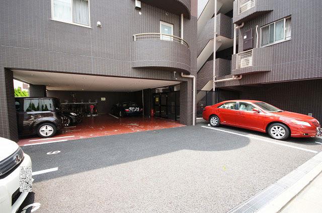 Parking lot. Common areas