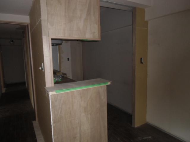 Kitchen. Indoor (12 May 2013) Shooting. It is under construction on the counter kitchen