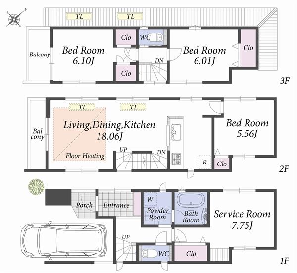 Floor plan. Floor plan 2-B Building