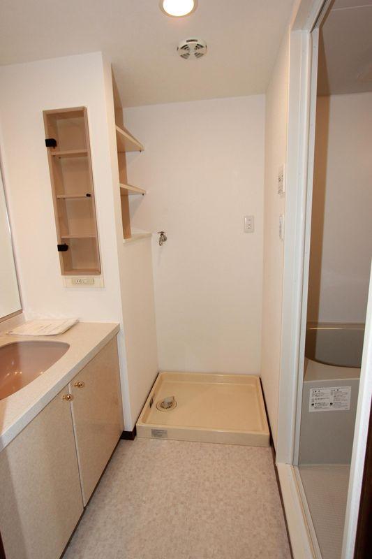 Wash basin, toilet. Introspection in the vicinity of washroom