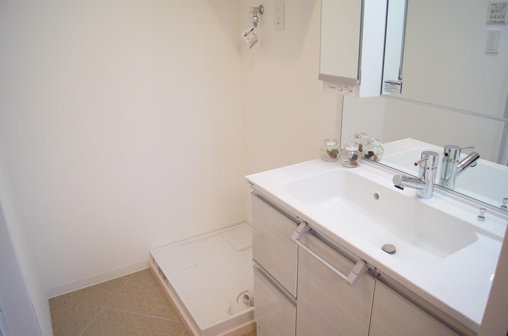 Wash basin, toilet. Interior