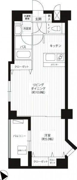 Floor plan. 1LDK, Price 27,980,000 yen, Footprint 41 sq m , Balcony area 5.29 sq m floor plan